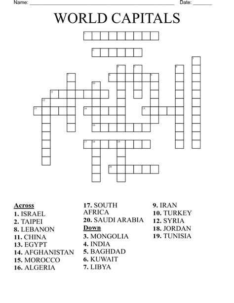 capital of qatar crossword